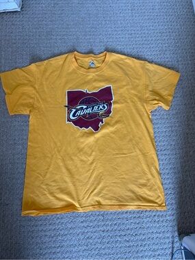 NBA Cleveland Cavaliers Gold and Wine Short Sleeve T‑Shirt